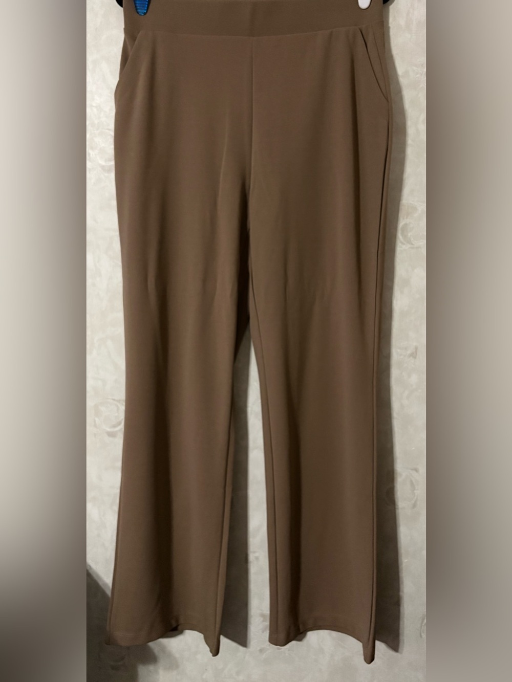 Fashion Nova wide leg dress Pants in Taupe